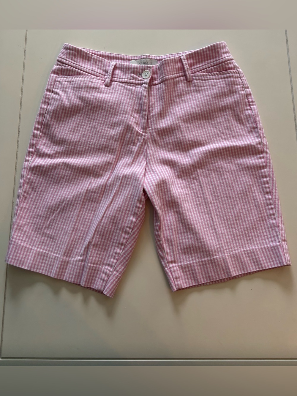 Talbots Pink & White Checked Shorts 4p
